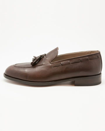 Brown Tassel Loafers 100% Leather